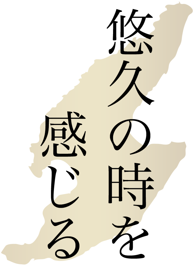 悠久の時を感じる